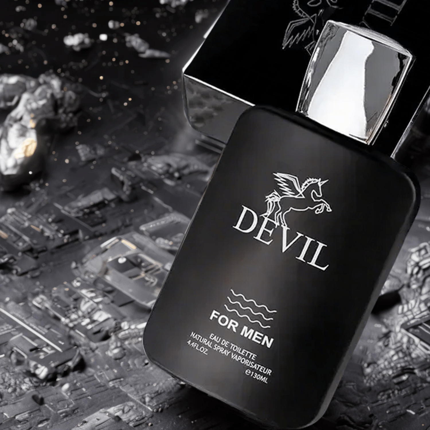 New DEVIL Men'S Cologne, 4.4 Fl. Oz Men'S Fragrance, 2 Fragrances Available, Woody Oriental, Floral Oriental, Long-Lasting Fragrance, Alcohol-Based, Phosphorus-Free, Ideal for Dating & Everyday Use, Men'S Eau de Parfum | Modern Bottle Design | Parabenfree Fragrance | An Ideal Holiday Gift.
