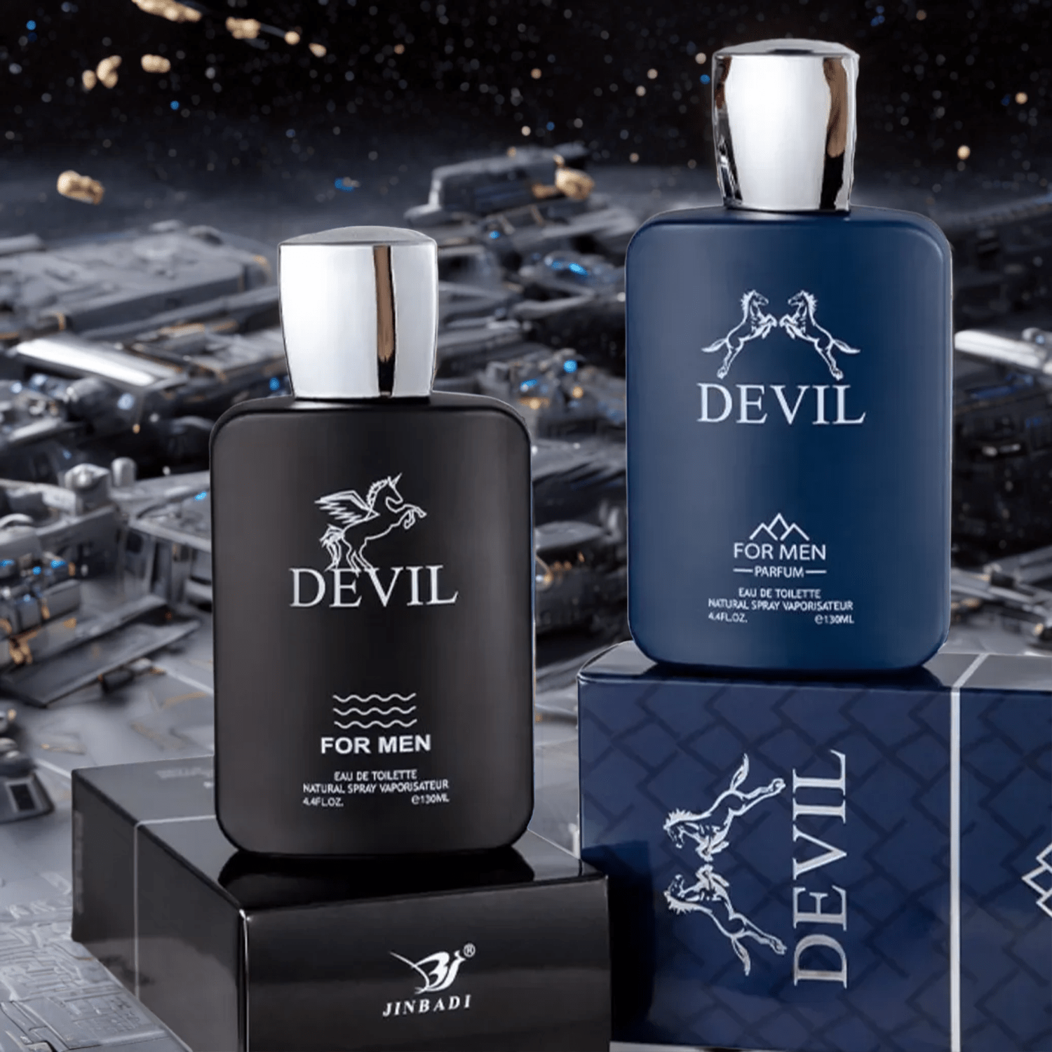 New DEVIL Men'S Cologne, 4.4 Fl. Oz Men'S Fragrance, 2 Fragrances Available, Woody Oriental, Floral Oriental, Long-Lasting Fragrance, Alcohol-Based, Phosphorus-Free, Ideal for Dating & Everyday Use, Men'S Eau de Parfum | Modern Bottle Design | Parabenfree Fragrance | An Ideal Holiday Gift.