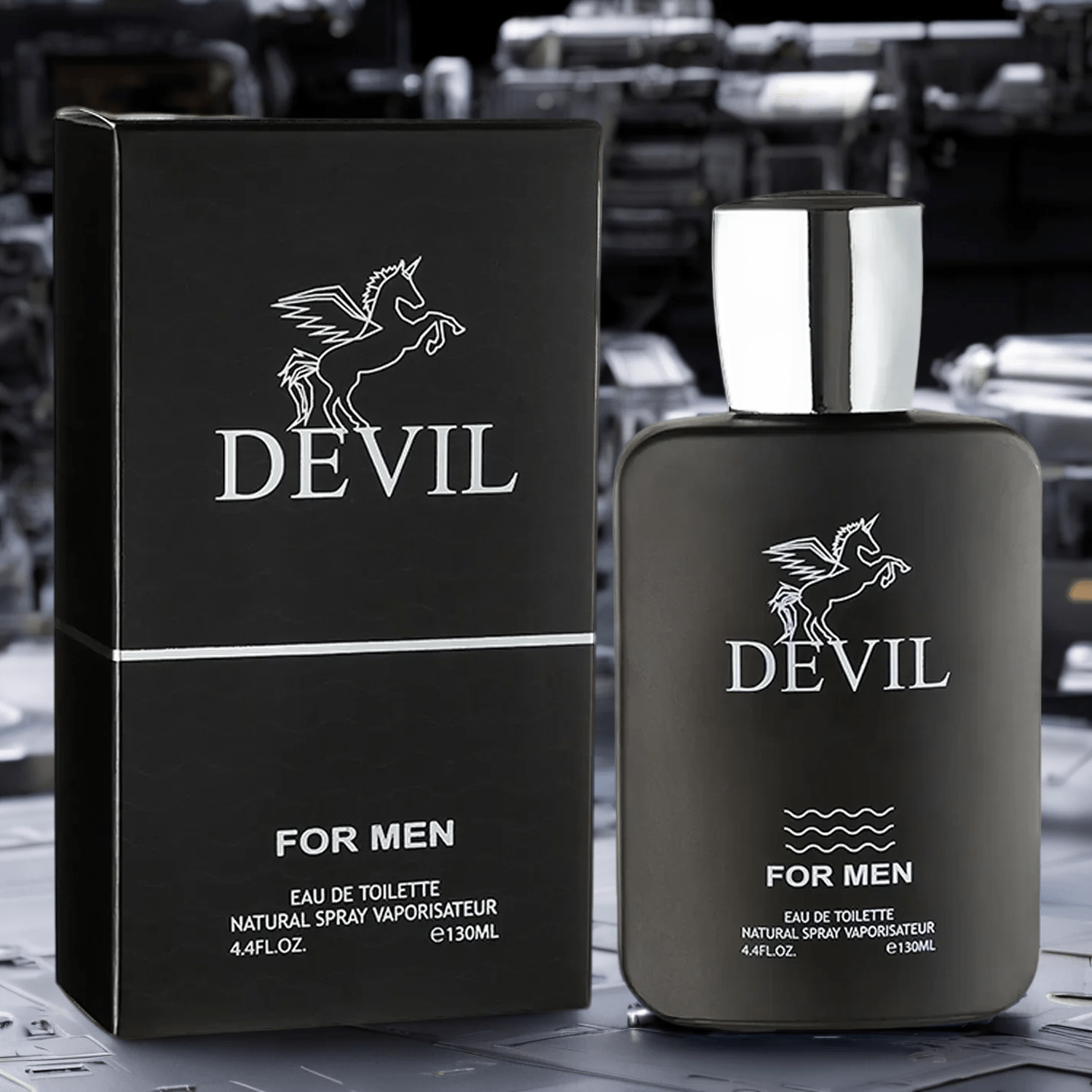 New DEVIL Men'S Cologne, 4.4 Fl. Oz Men'S Fragrance, 2 Fragrances Available, Woody Oriental, Floral Oriental, Long-Lasting Fragrance, Alcohol-Based, Phosphorus-Free, Ideal for Dating & Everyday Use, Men'S Eau de Parfum | Modern Bottle Design | Parabenfree Fragrance | An Ideal Holiday Gift.