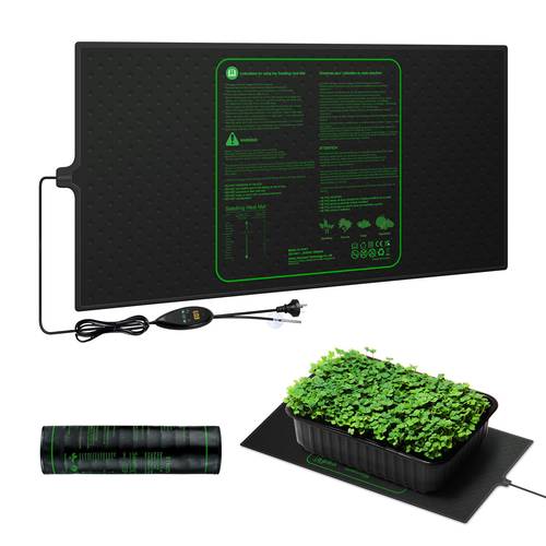 seedling heat mat map 121x53cm 160w temperature controller plant seed heating pad thermostat propagation hydroponic warming germination starter sprout