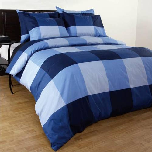 magic check quilt duvet cover set