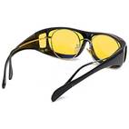 unisex night driving glasses hd anti glare vision polarized yellow lens tinted t