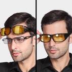 unisex night driving glasses hd anti glare vision polarized yellow lens tinted t