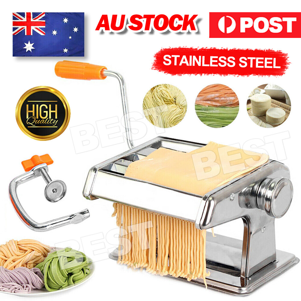 TEMU Pasta Noodle Maker Machine Cutter Adjustable Fresh Spaghetti Thickness Setting