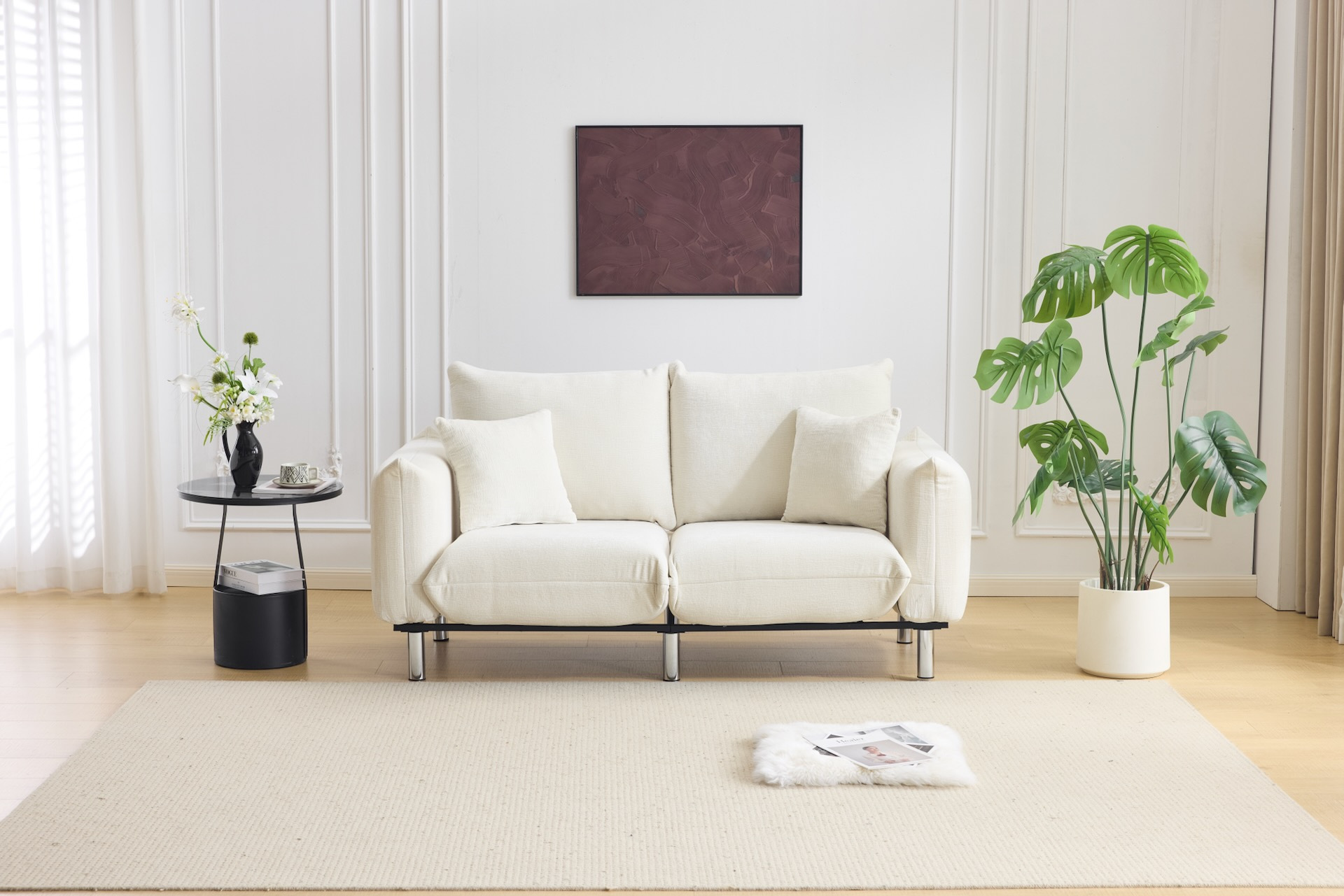 ava 2 seater sofa white Product details 0