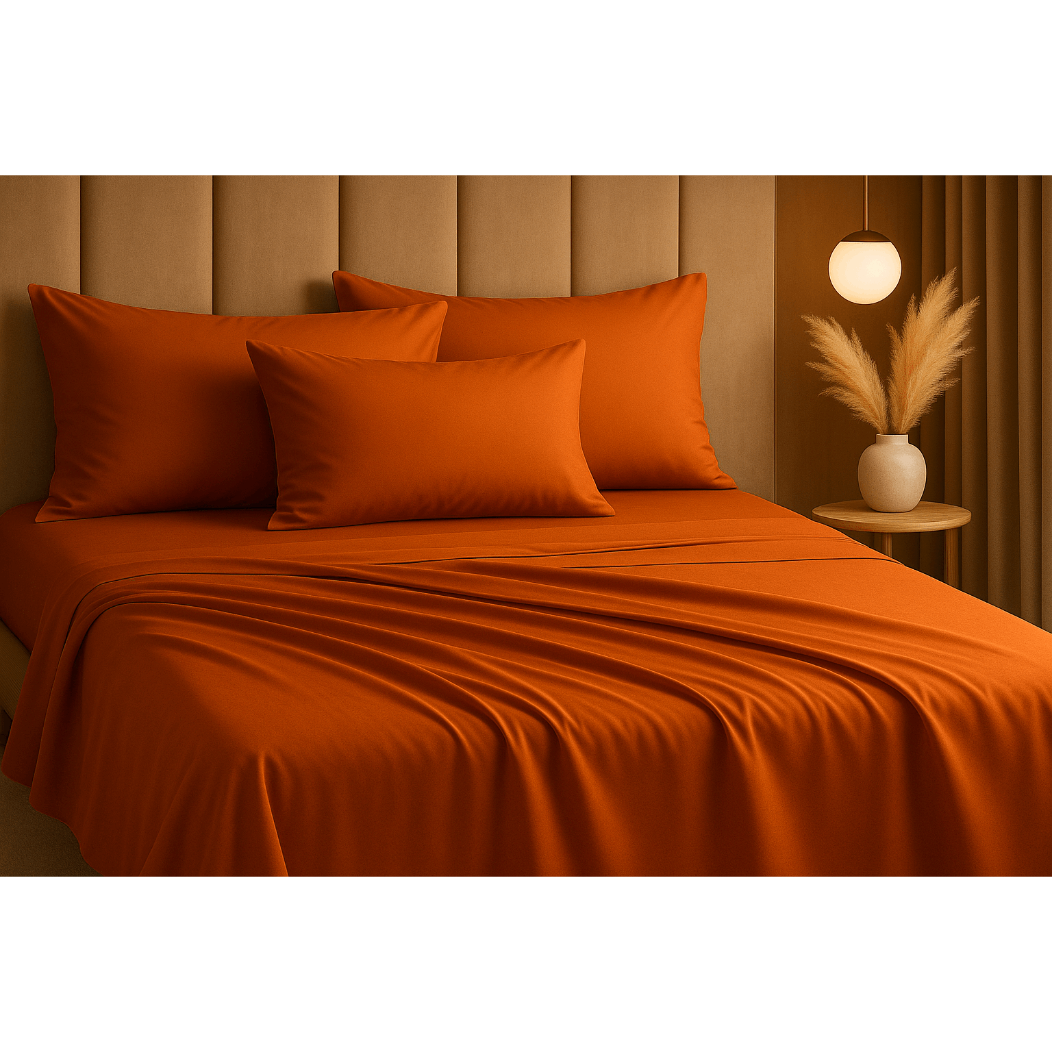 TEMU 4pcs Bed Sheet Set - Ultra Soft - Super Cooling & Soft Bed Sheets - Fitted Sheet Deep Pocket Up To 35cm - Hotel-quality Bedding Sheets Set -