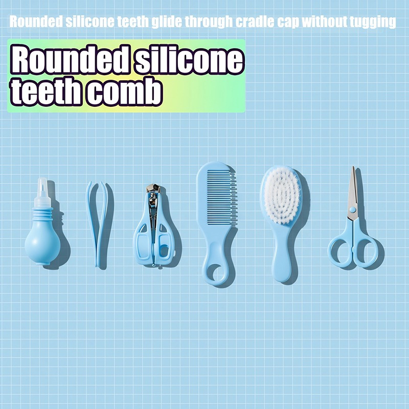 Newborn Baby Care Kit 10pcs Set for 0-6 Months Infant Umbilical Cord, Nail, and Oral Hygiene, Includes Glowing Ear Pick & All-in-One Sterilising Storage Case, All Tools are Boilable & UV-Safe with Parent-Friendly One-Handed Operation for Australian New Parents' Complete Peace of Mind.