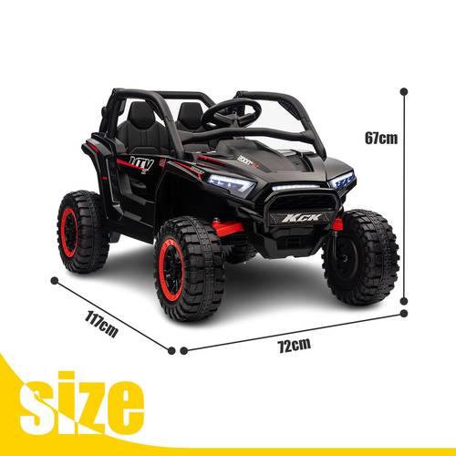 kids ride on car 24v battery electric rc vehicle toy off road utv truck jeep cruiser suspension parental remote control usb mp3 lights openable doors