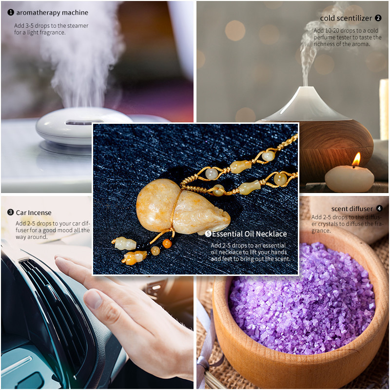 Essential Oil Set, 10pcs Home Diffuser Essential Oil Set, Humidifier, Candle Making, Aromatherapy (10 X 10Ml) - The Best Gift for Women, Friends, Lovers (Tea Trees, Jasmine, Pineapple, Bluebells, Silver Mountain Springs, Earth, Etc.)