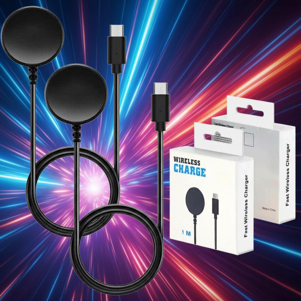 TEMU [2 Pack] For 8/7/6/ 5 /4/3/active 2/ultra Replacement Magnetic Usb Type C Fast Charging Charger Cable Cord (black)