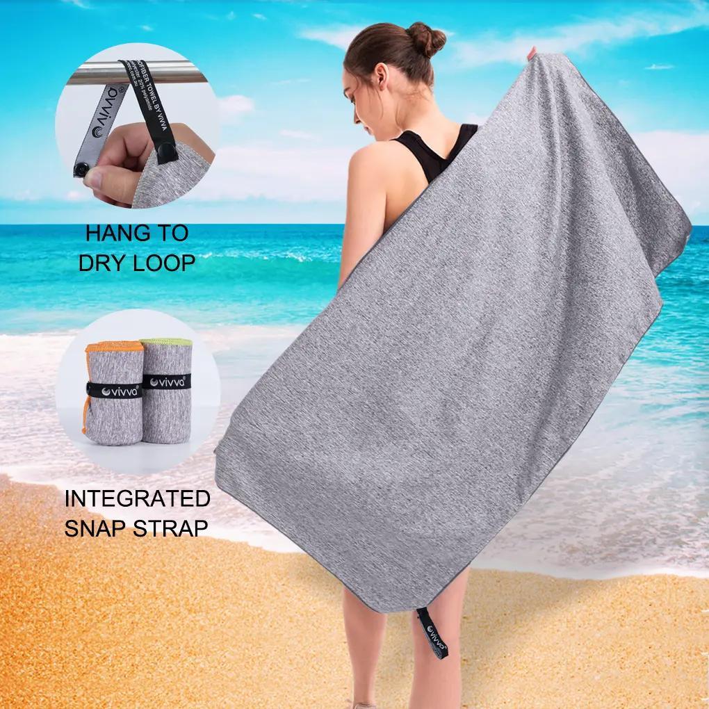 Vivva Quick Dry Microfiber 6pcs Pack Gym Sport Towel Gym Outdoor 40X80cm / 76X152cm Towels Soft, for Yoga, Swimming, Running, Camping & Outdoor Activities, Gym Towel