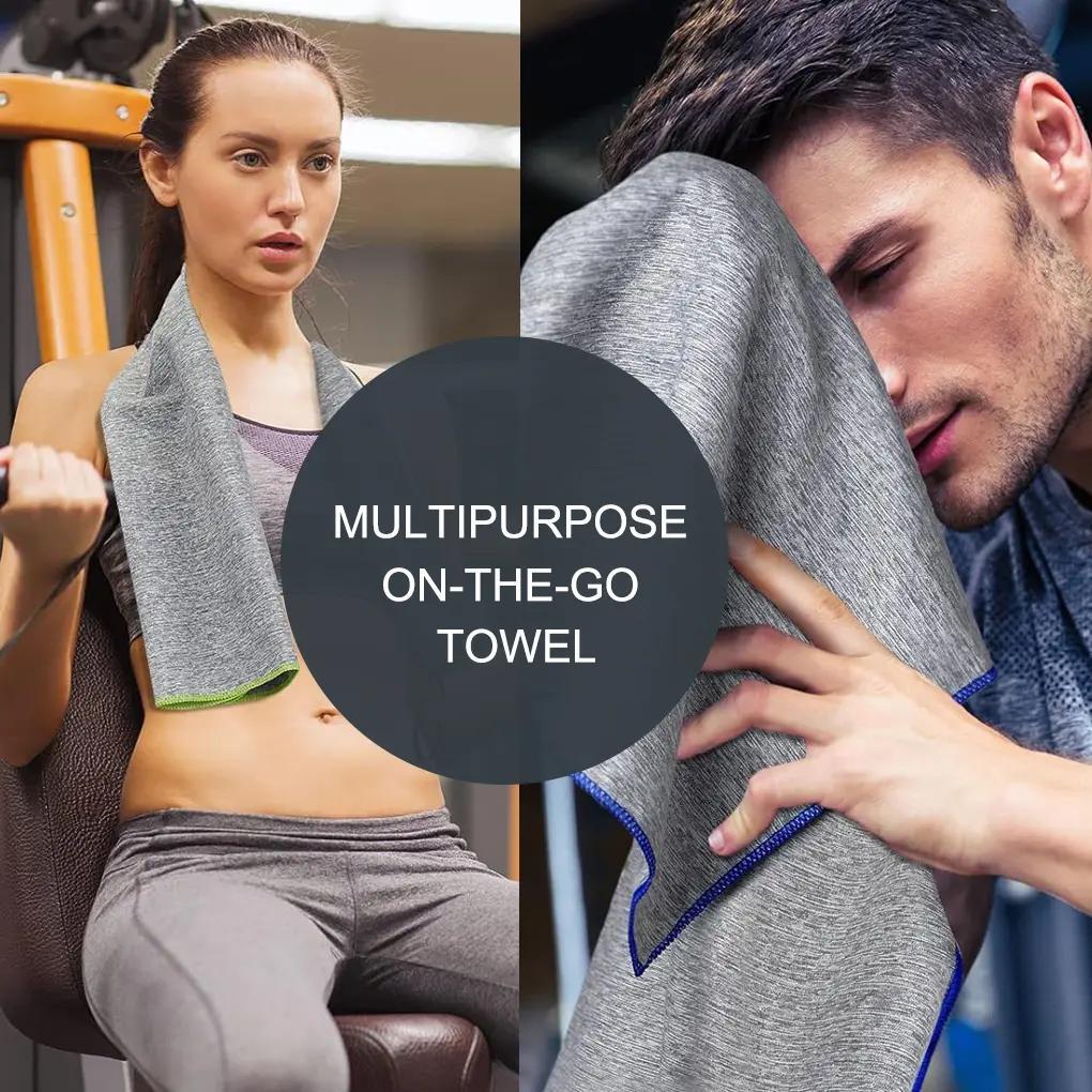 Vivva Quick Dry Microfiber 6pcs Pack Gym Sport Towel Gym Outdoor 40X80cm / 76X152cm Towels Soft, for Yoga, Swimming, Running, Camping & Outdoor Activities, Gym Towel - Image 6