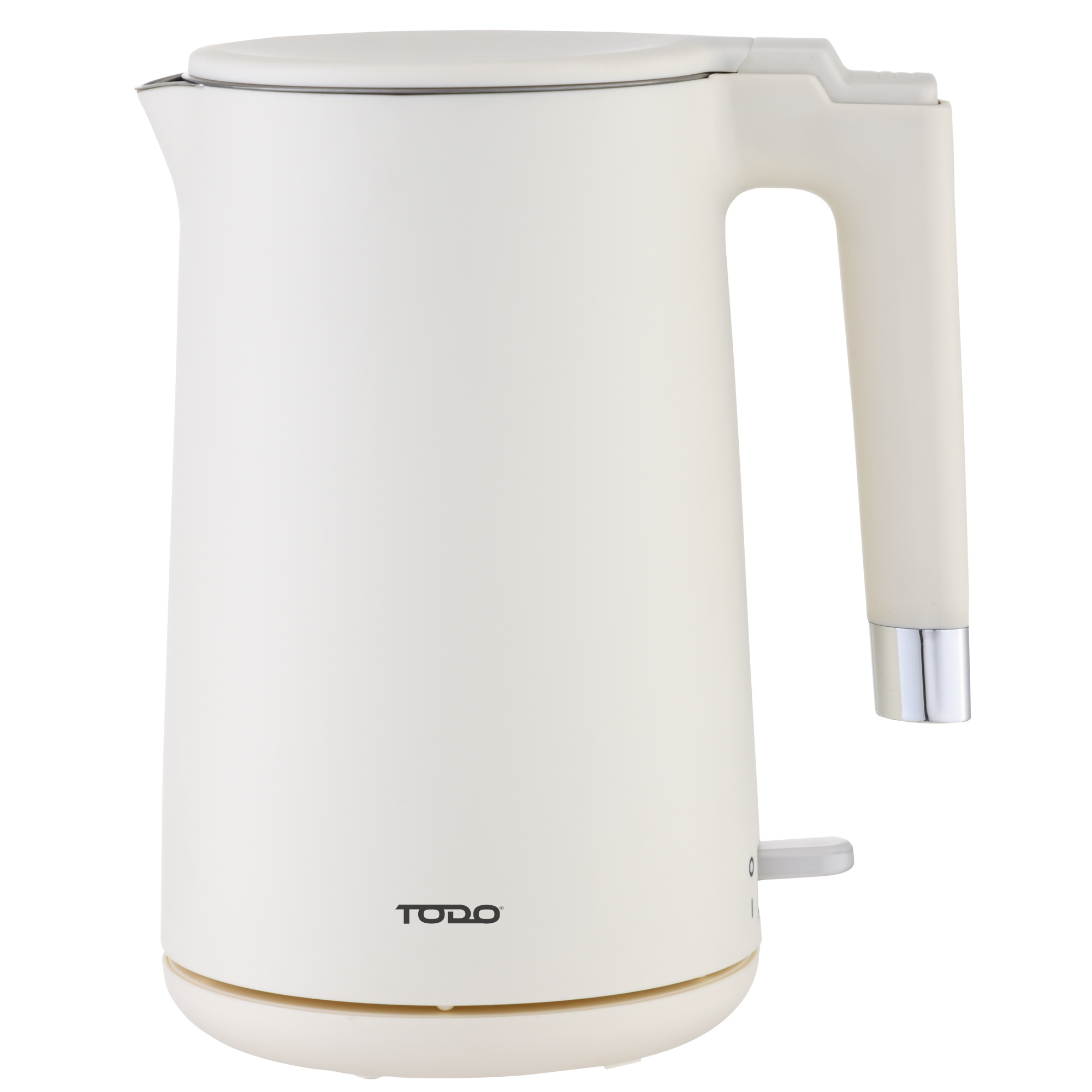 TEMU 1.7l Electric Cordless Kettle Stainless Steel Sus304 Inner Jug - Cream