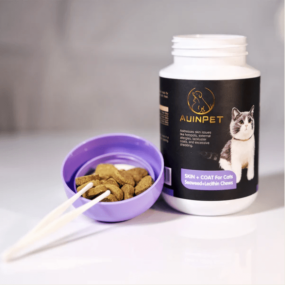 AUINPET Skin + Coat Seaweed & Lecithin For Cats 120g
