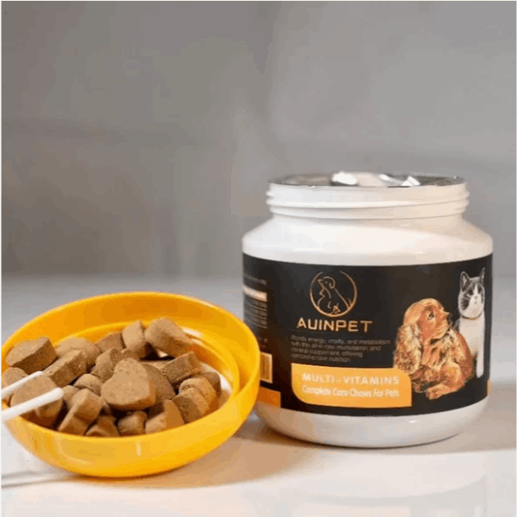 AUINPET Multi - Vitamins Complete Care Chews For Dogs & Cats 180g