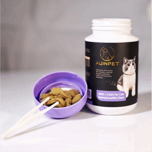 AUINPET Skin + Coat Seaweed & Lecithin For Cats 120g