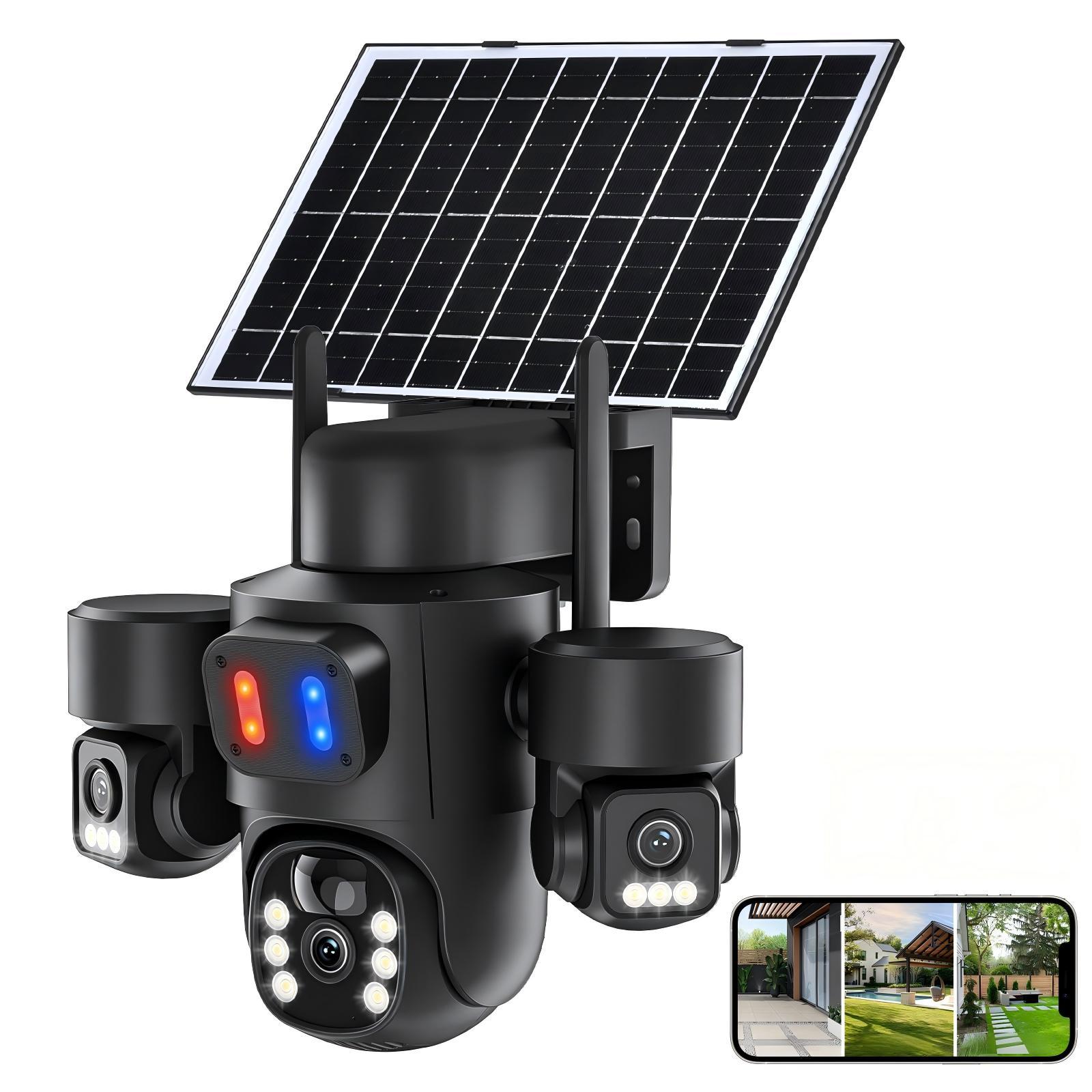 TEMU Advwin Solar Security Camera Outdoor, Wifi Ptz Camera, Pir Motion Detection,two Way Audio