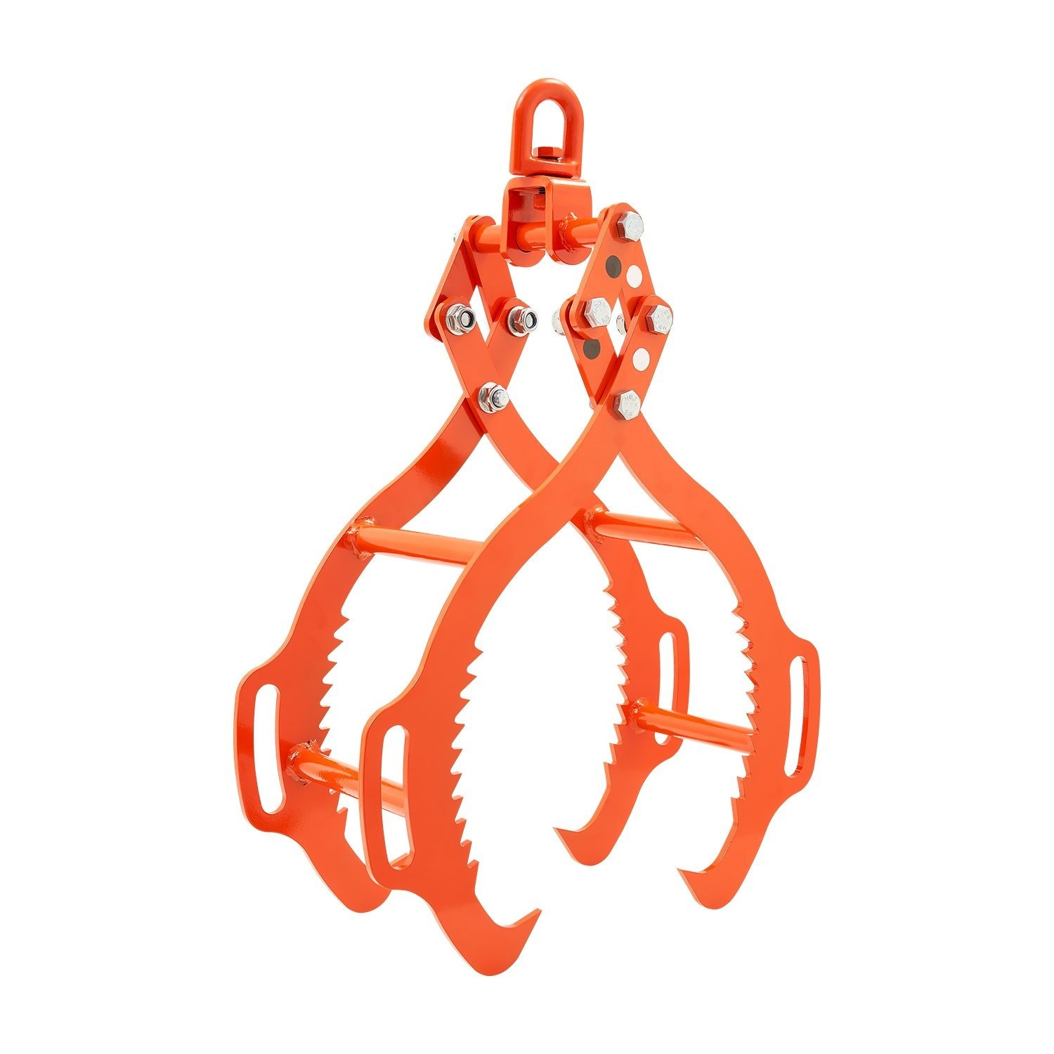 TEMU Vevor 28in Log Lifting Tongs, 4-claw Log Tongs, Heavy Duty Grapple, 2650lbs Lifting Capacity, Swivel Log Timber, Eagle Claw Design, Log Skidding