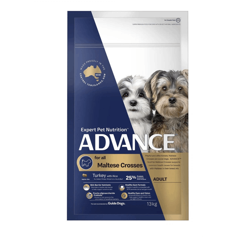 ADVANCE Maltese Cross Adult Turkey with Rice Dry Dog Food 13 Kg