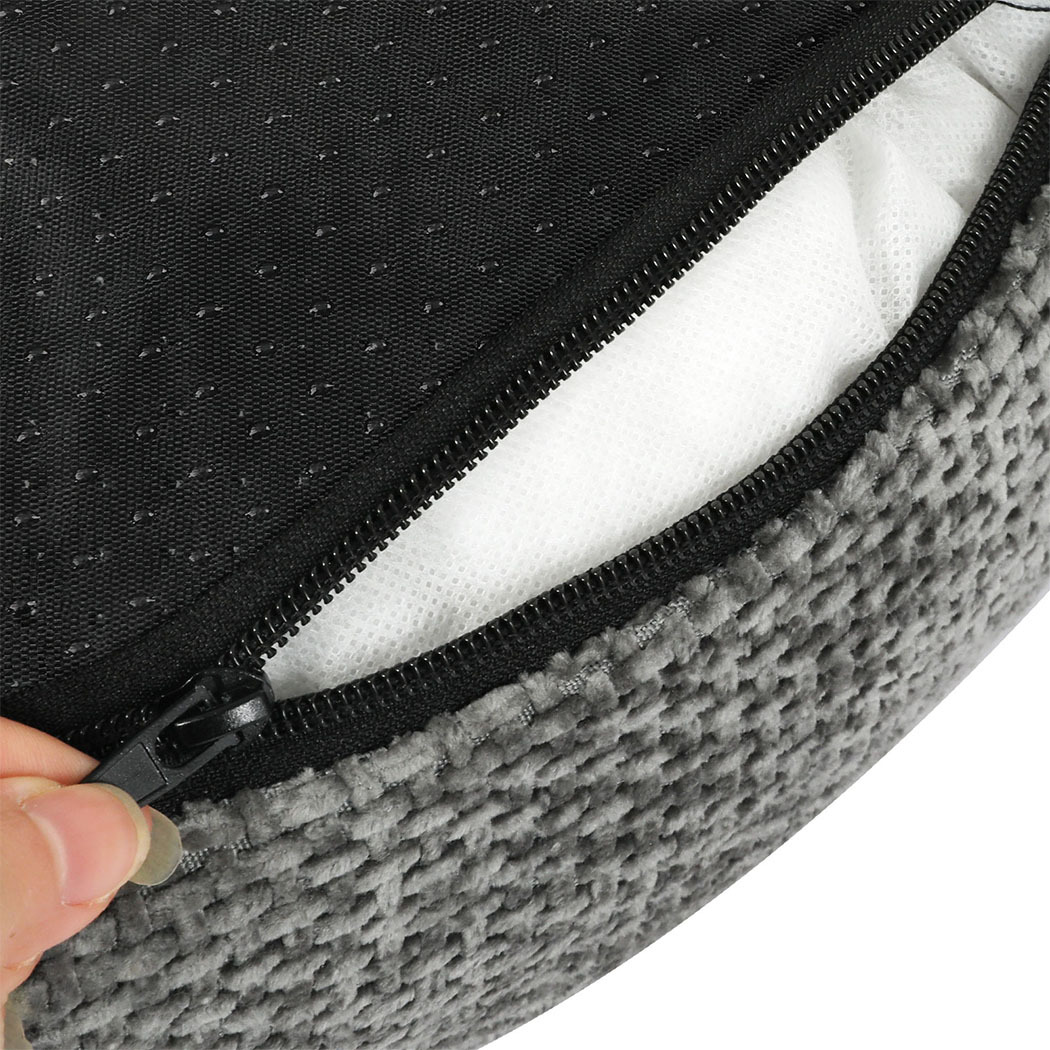 Pawz Orthopaedic Dog Bed Multi Size S–XXXL Plush Dog Mat with Bolster Removable Washable Cover Soft Fleece Pet Bed Non Slip Base Indoor Dog Cushion Grey - Image 19
