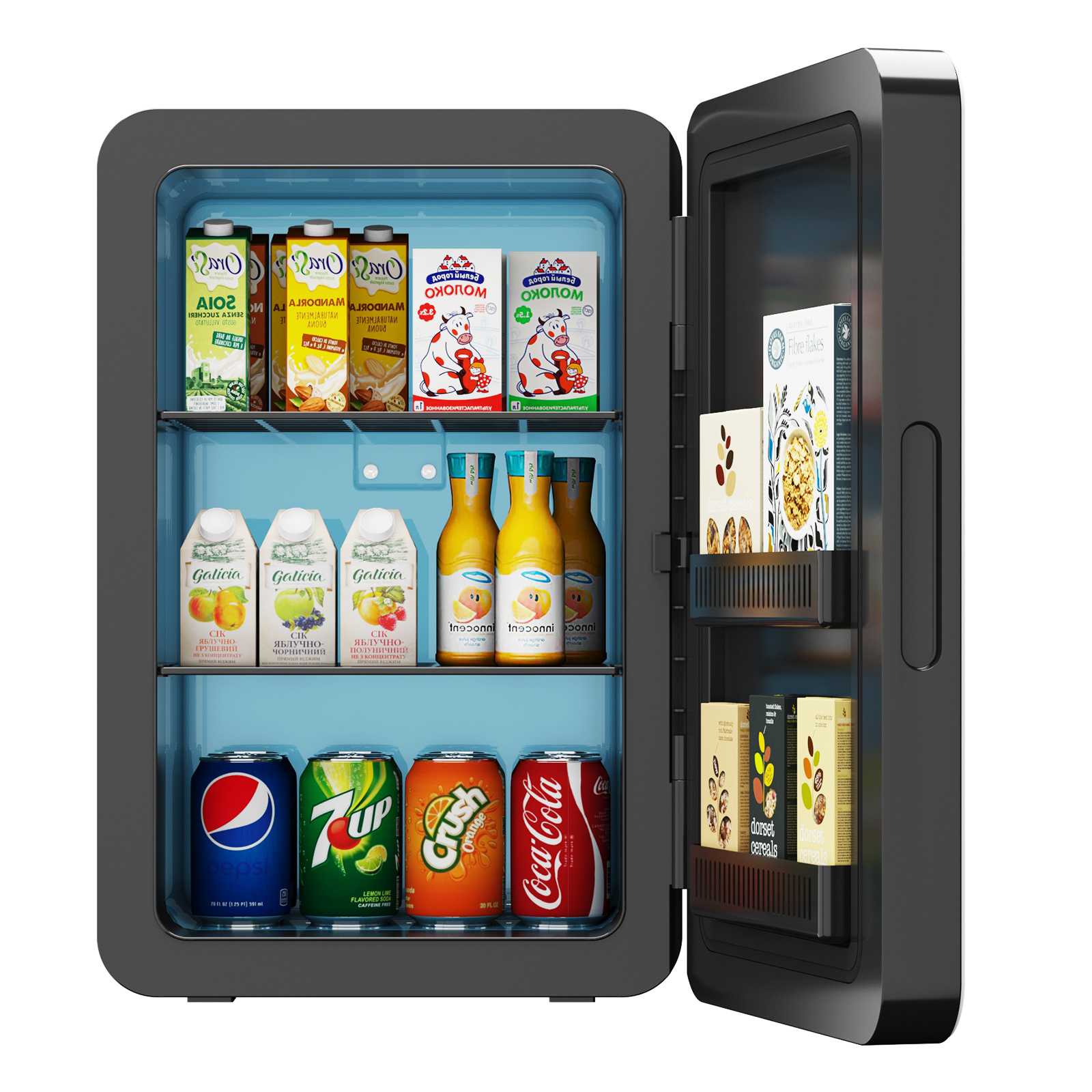 TEMU Mini Fridge 22l Portable Mini Refrigerator 12v Car Fridge Cooler, White/pink/blue/black