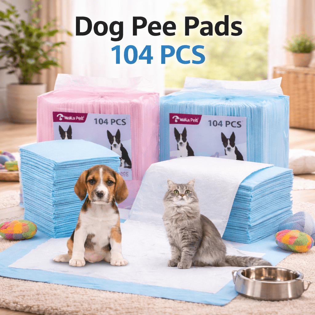 SEDY 104-Piece Pet Training Pads, Disposable Leak-Proof Dog Pee Pads, Fast-Drying Puppy Pads for Dogs, Cats & Rabbits, 60x60cm, Blue & Pink - Image 7