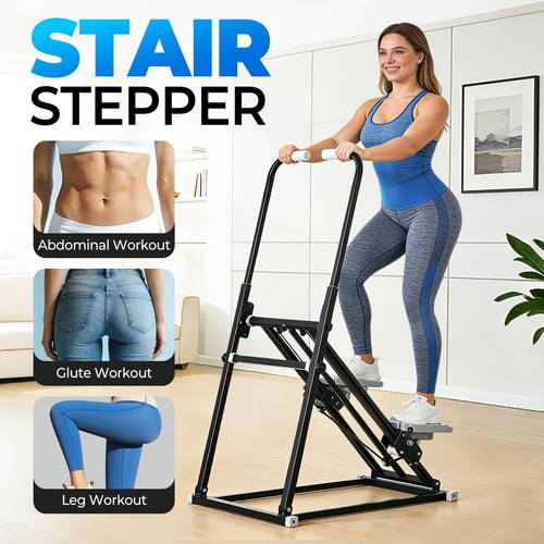 folding stair stepper climber vertical gym step exercise full body leg core cardio workout adjustable 150 kg