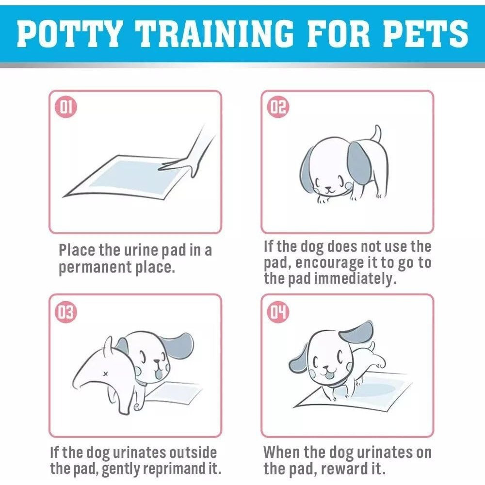 SEDY 104-Piece Pet Training Pads, Disposable Leak-Proof Dog Pee Pads, Fast-Drying Puppy Pads for Dogs, Cats & Rabbits, 60x60cm, Blue & Pink - Image 8