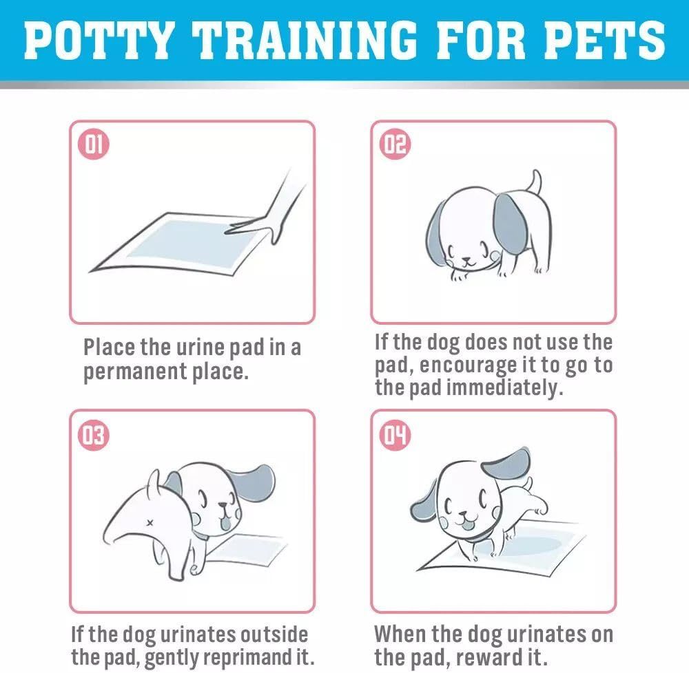 SEDY 104-Piece Pet Training Pads, Disposable Leak-Proof Dog Pee Pads, Fast-Drying Puppy Pads for Dogs, Cats & Rabbits, 60x60cm, Blue & Pink