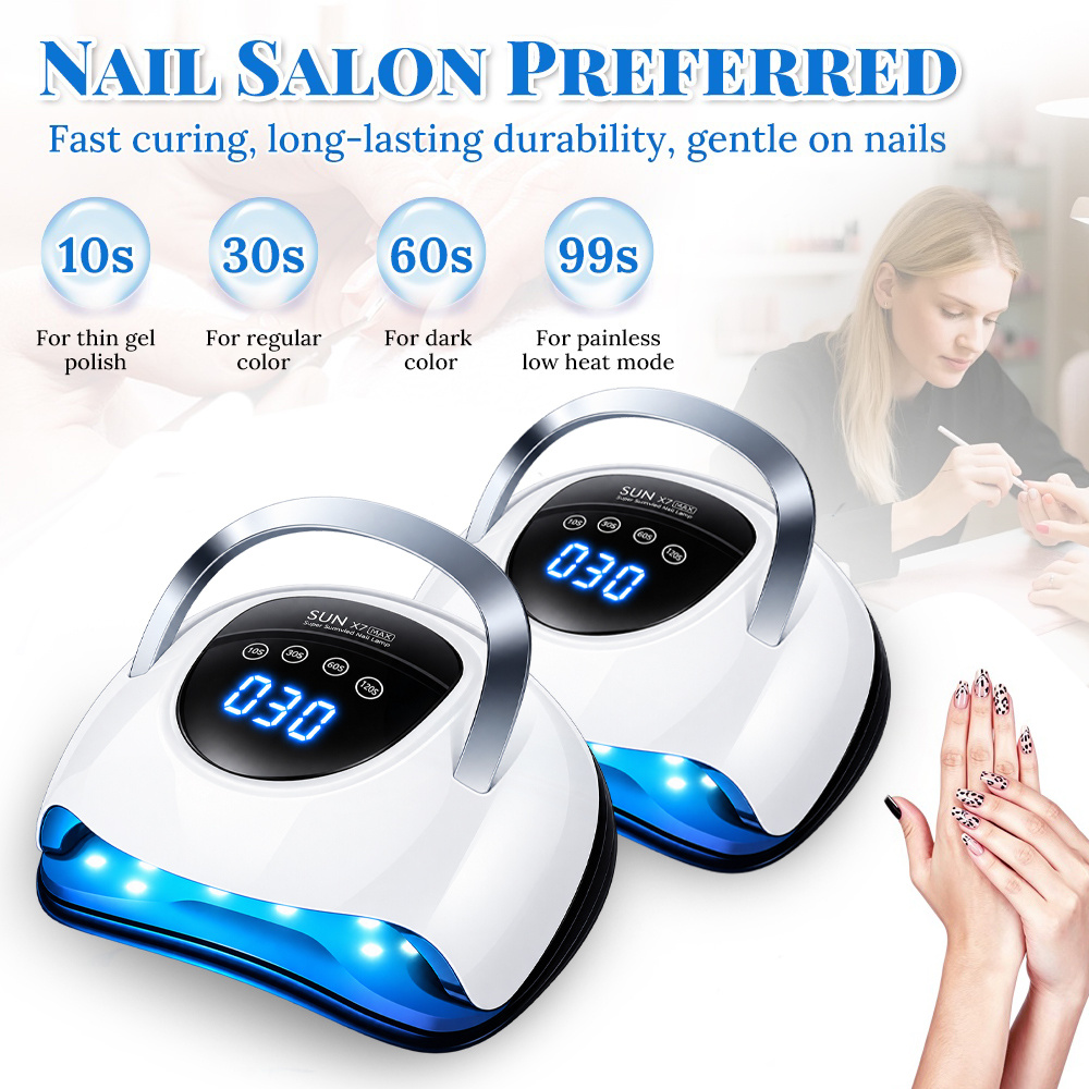 TEMU Uv Led Nail Lamp, Professional Gel Nail Dryer With 58 Lamp Beads, Lcd Touch Display, 4 Timer Settings, Auto Infrared Sensor,