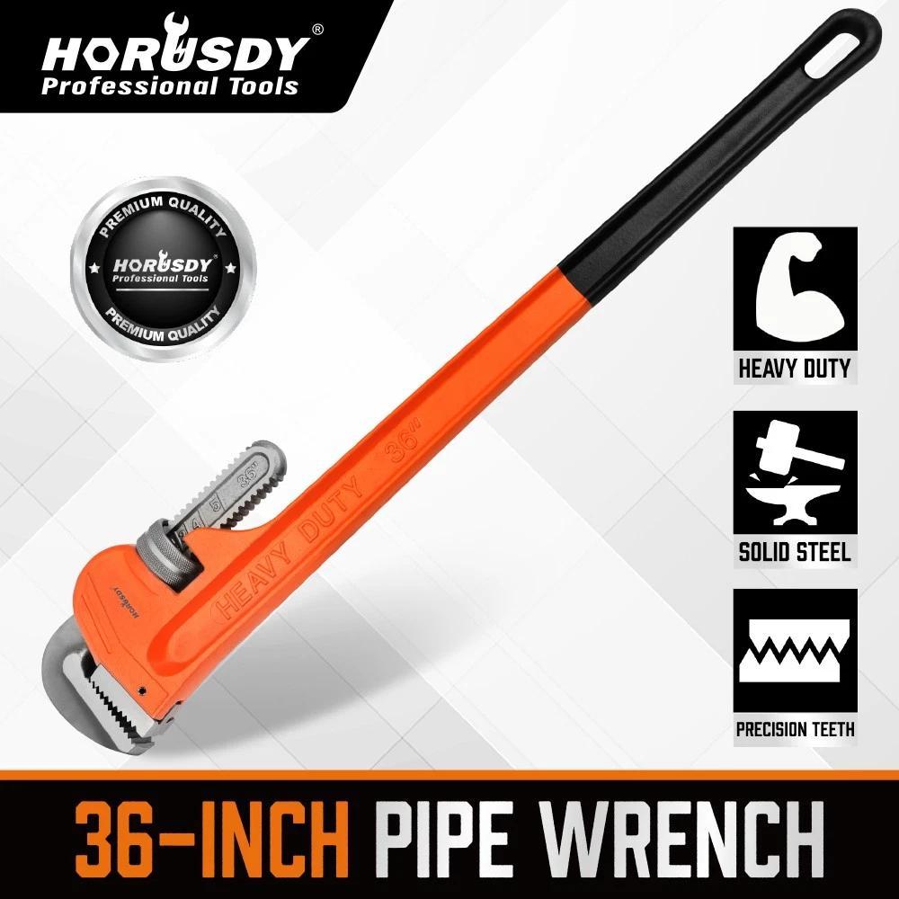 TEMU 36" Aluminum Pipe Wrench Adjustable Plumbing Tool Lightweight Heavy Duty