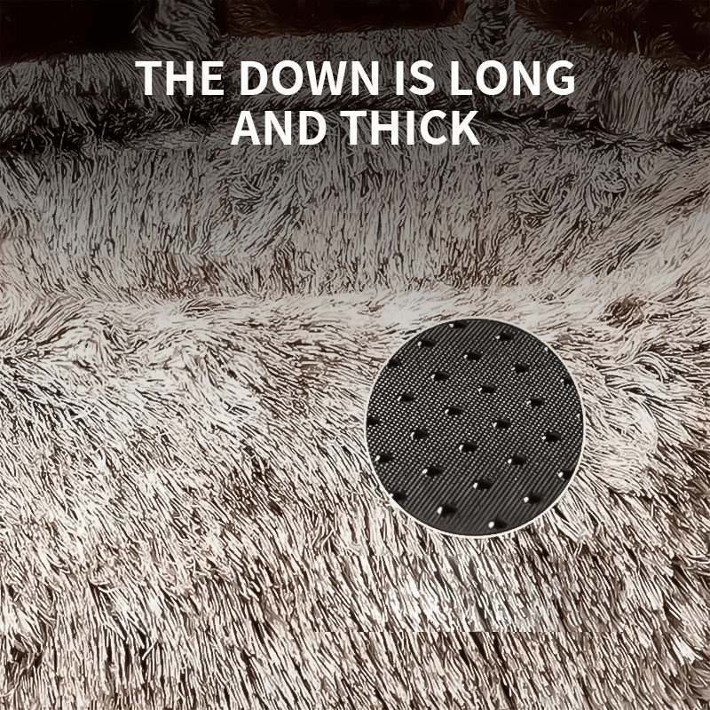 Pet Bed Bear Paw Shape Removable Pet Bed Short Plush Fabric All-Season Use Multiple Sizes M-3XL Gray Stain-Resistant