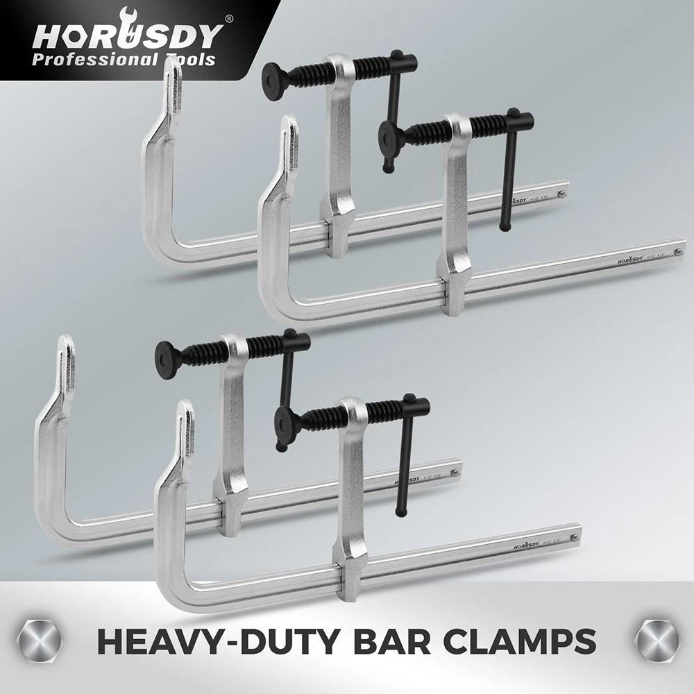 TEMU Horusdy 4pcs F Clamp 335×120mm Steel 1200lbs Woodworking & Metalworking