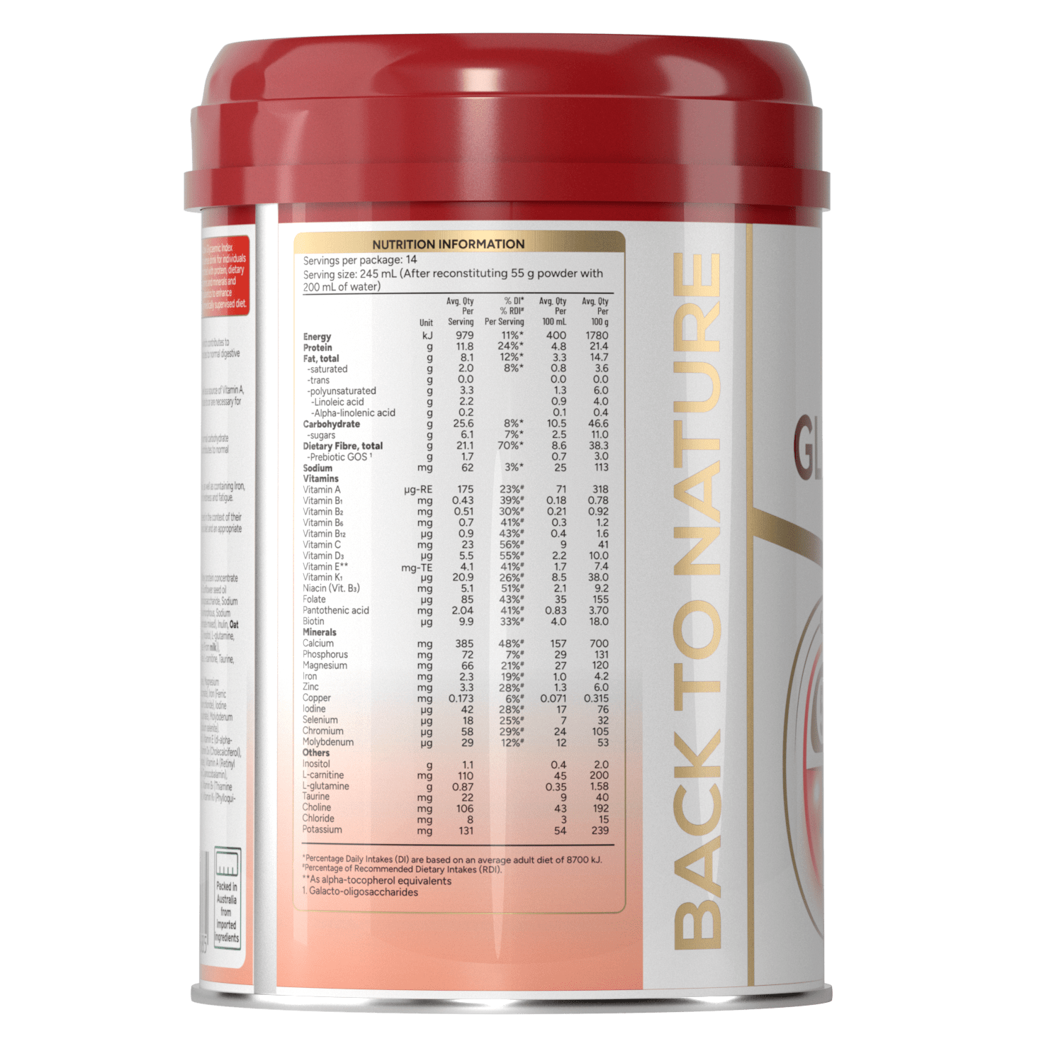 BT Nature Opticare Glubalance Enriched Nutrition