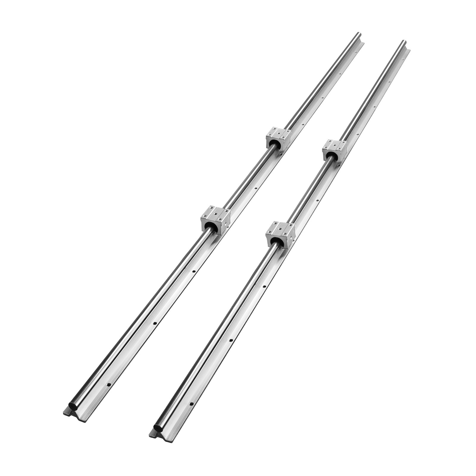 TEMU Vevor Linear Motion Set, Sbr20 1500mm, Comes With 2 59 In/1500 Mm Sbr20 Rails & 4 Sbr20uu Blocks, Ideal For Diy Cnc And Tasks