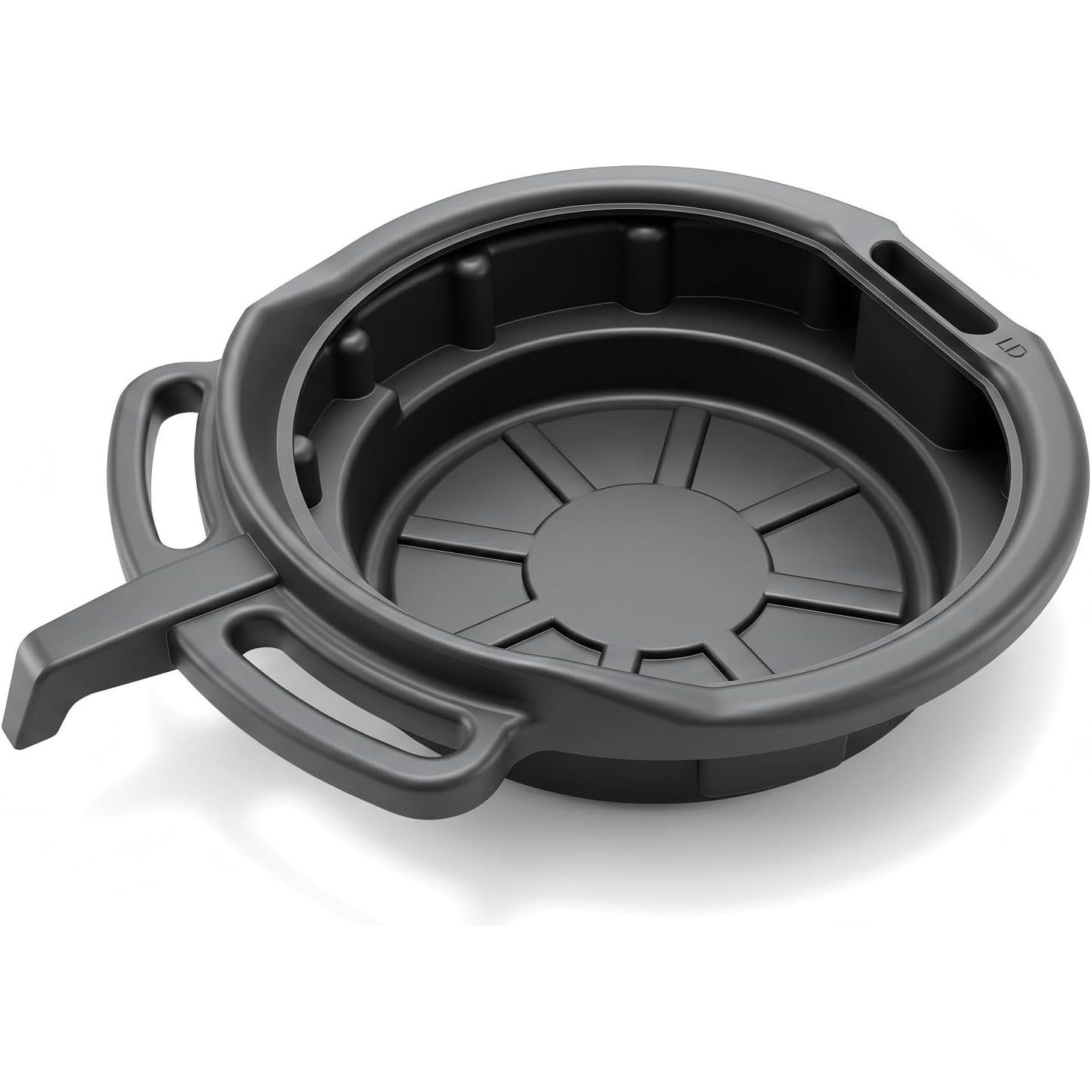 TEMU Horusdy 8l & 15l Oil Drain Pan, Heavy Duty Plastic Oil Catch Pan With Pour Spout, Ergonomic Dual Handles, Low Profile Oil Drip Tray For Car,