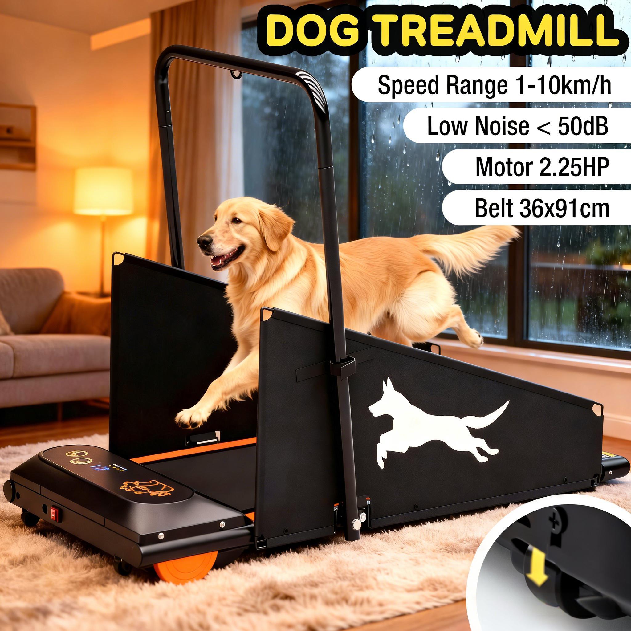 TEMU Dog Treadmill For Small And Medium Dogs, Pet Running Machine, Dog Training Pad With Lcd Display Screen