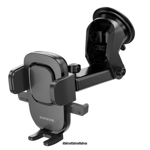 bh60 car mount mobile phone holder car mount with 360 rotation strong suction cup
