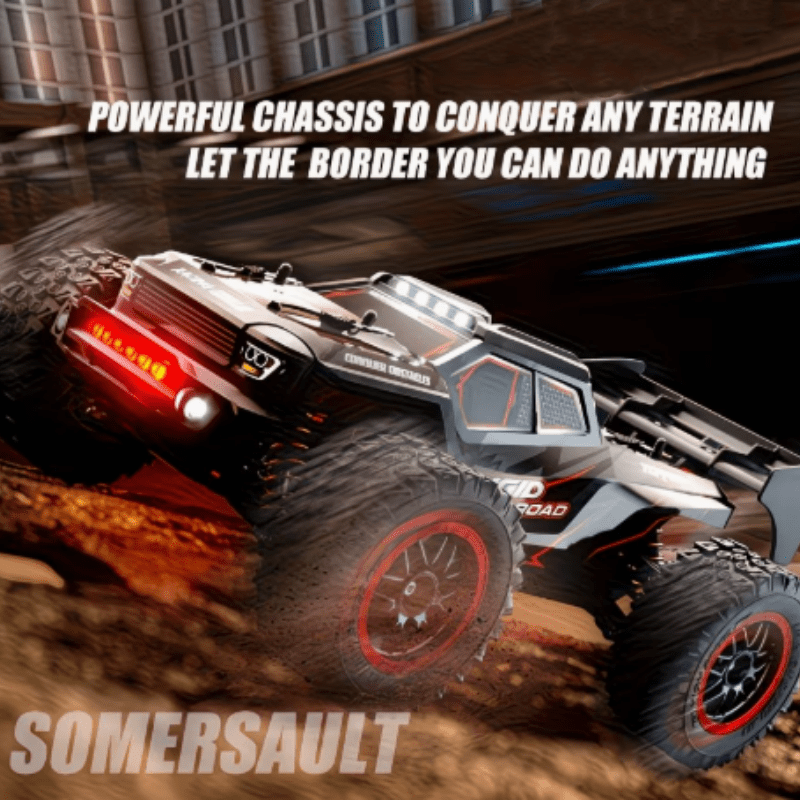 TEMU 2026 New Model 80km/h Hobby Grade Brushless Amphibious Rc Crawler, 1:16 Scale 4wd Rc Off-road Truck, Dual-arm Reinforced Shock Absorption
