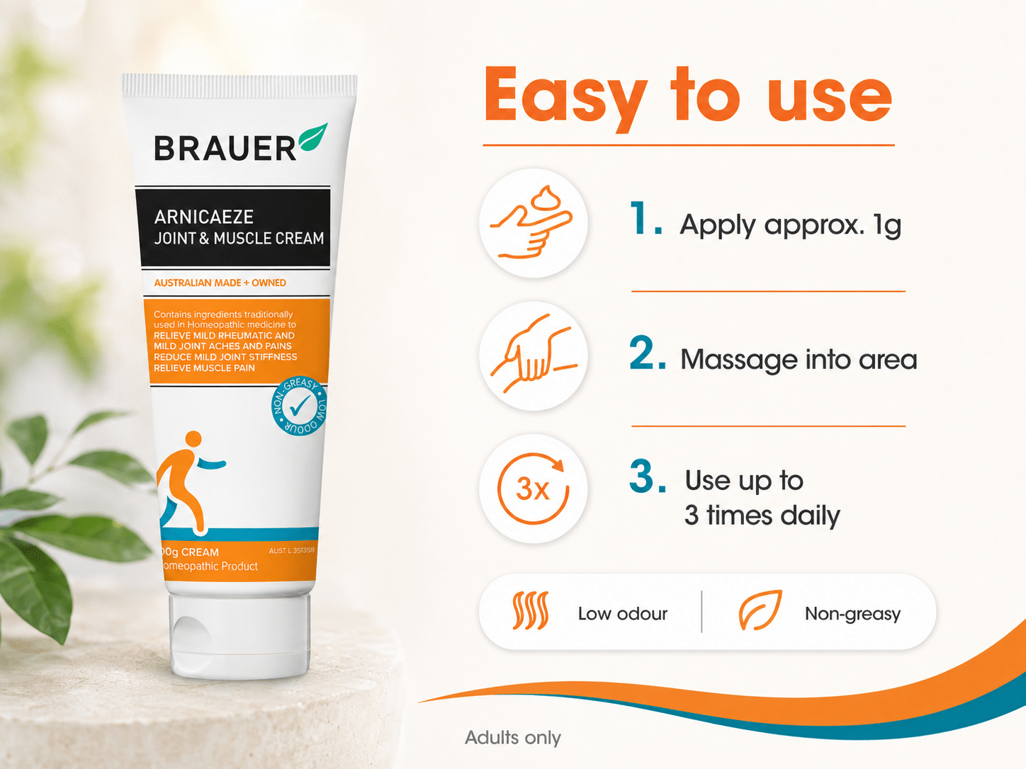 Brauer Arnicaeze Joint & Muscle Cream - 100G