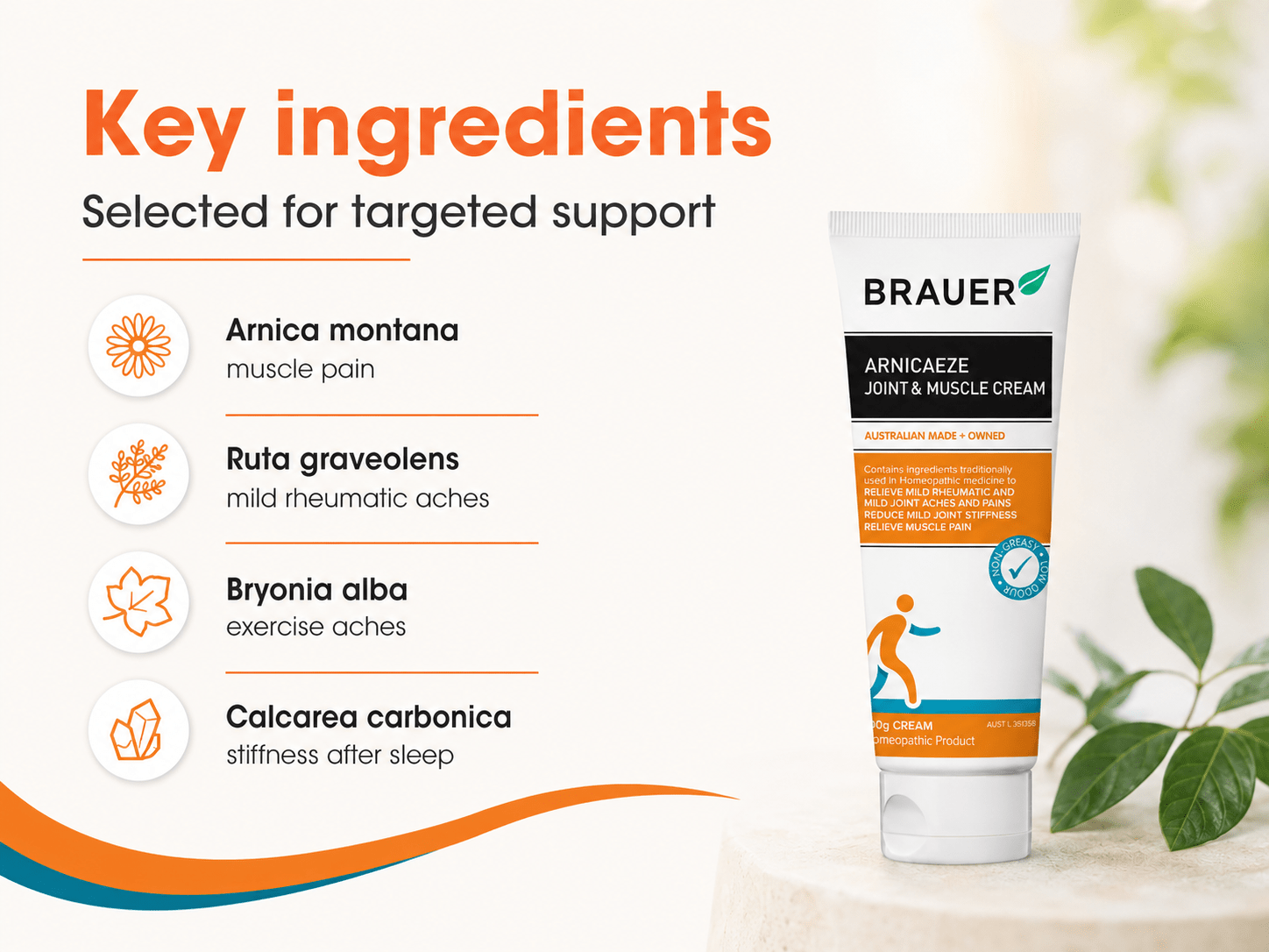 Brauer Arnicaeze Joint & Muscle Cream - 100G