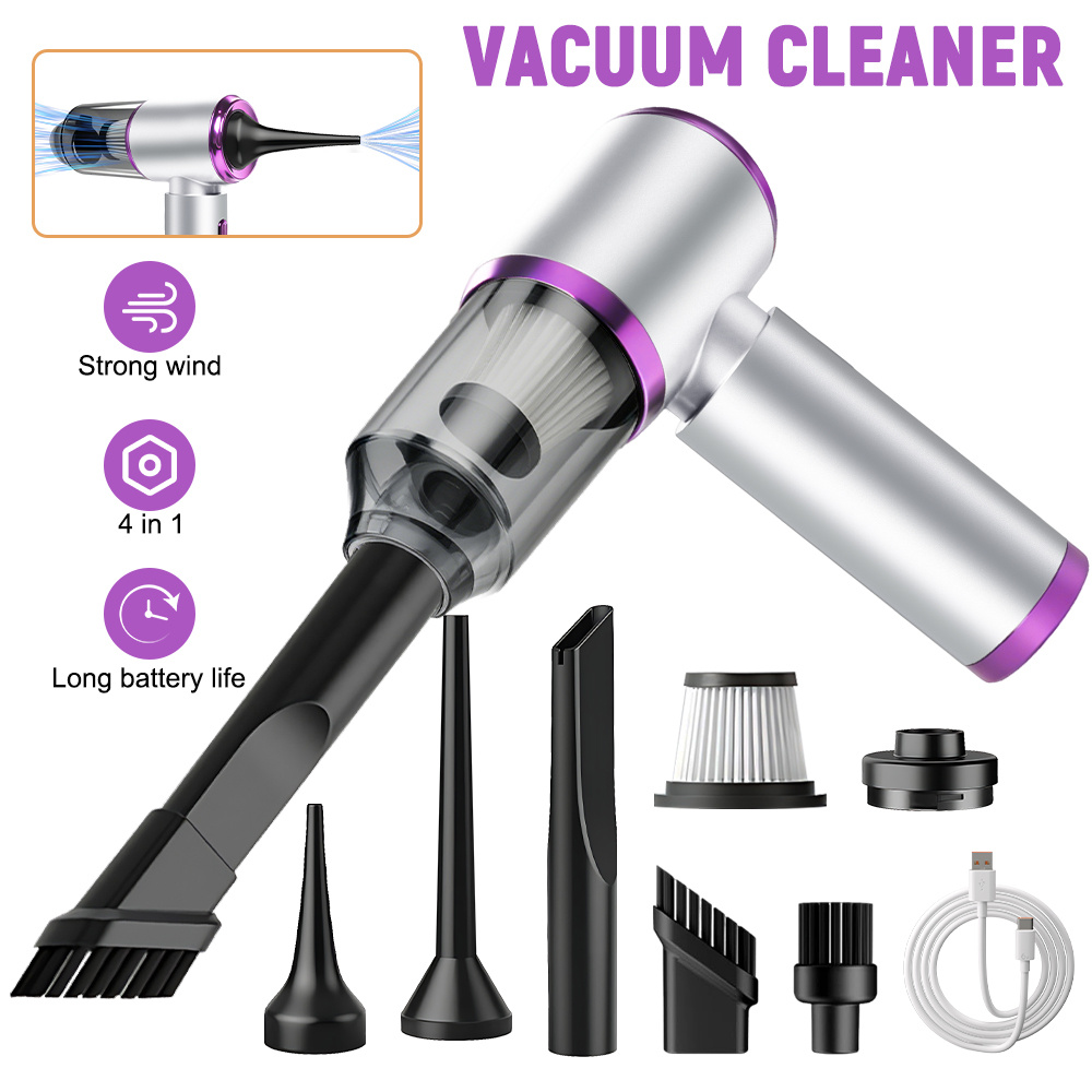 TEMU Portable Wireless Vacuum Cleaner 20000pa Mini Vacuum, 4-in-1 Compressor Air Blower And Pump Handheld Vacuum With Brushless Motor Suitable For