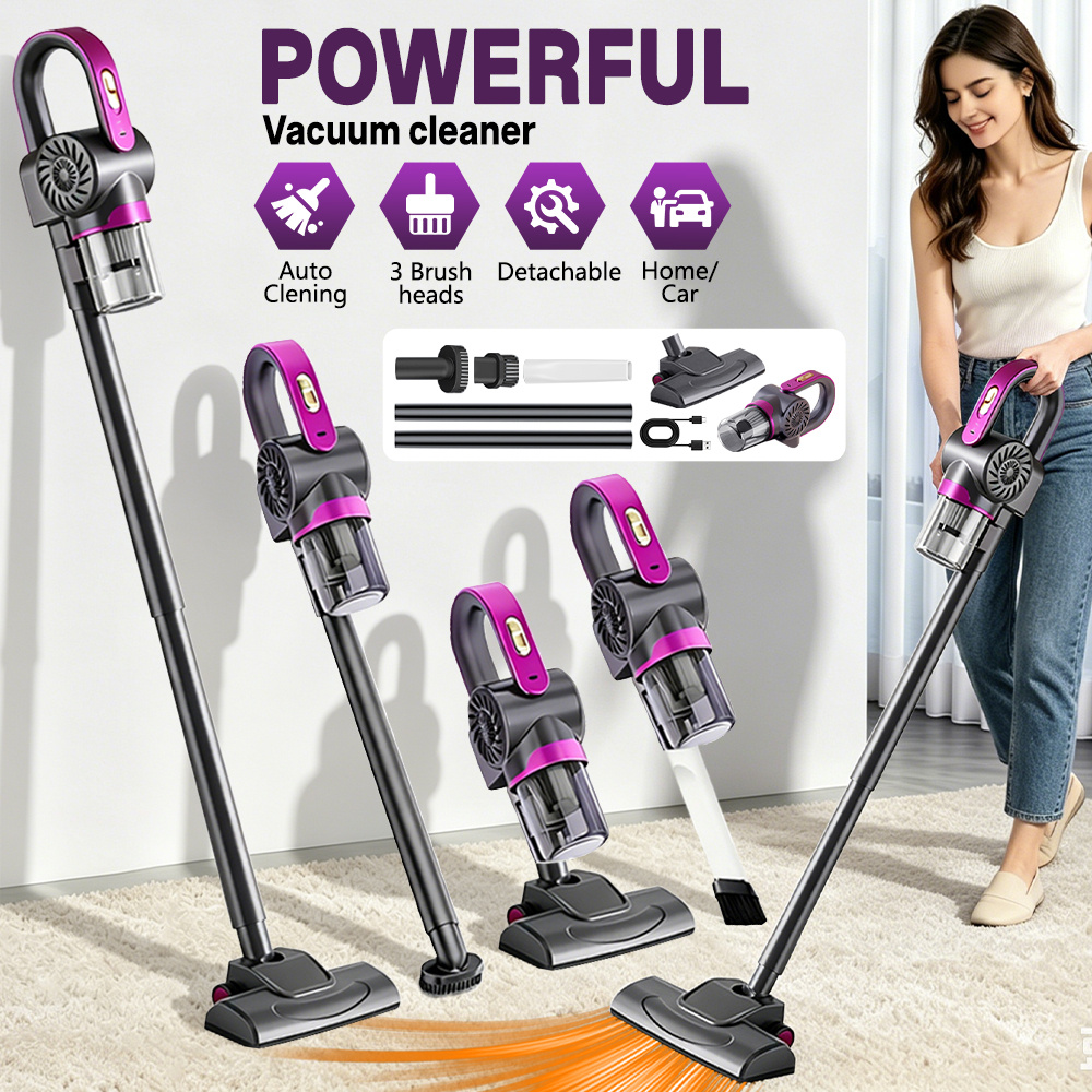 TEMU 4-in-1 Handheld Vacuum Cleaner Ultra Lightweight Cordless Stick Vac - 8000 Pa Powerful Suction, Motor, 3000mah, Vacuuming & Mopping & Sweeping,