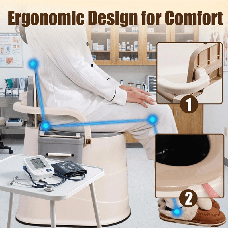 Emergency portable toilet, temporary restroom solution, essential for camping and construction sites. Easy to use, ready to use, made of high-density plastic, sturdy and easy to clean. Clean and odor-free, available in multiple colors to meet personalized needs. Popular search: temporary toilet facilities, Valentine for home. - Image 7