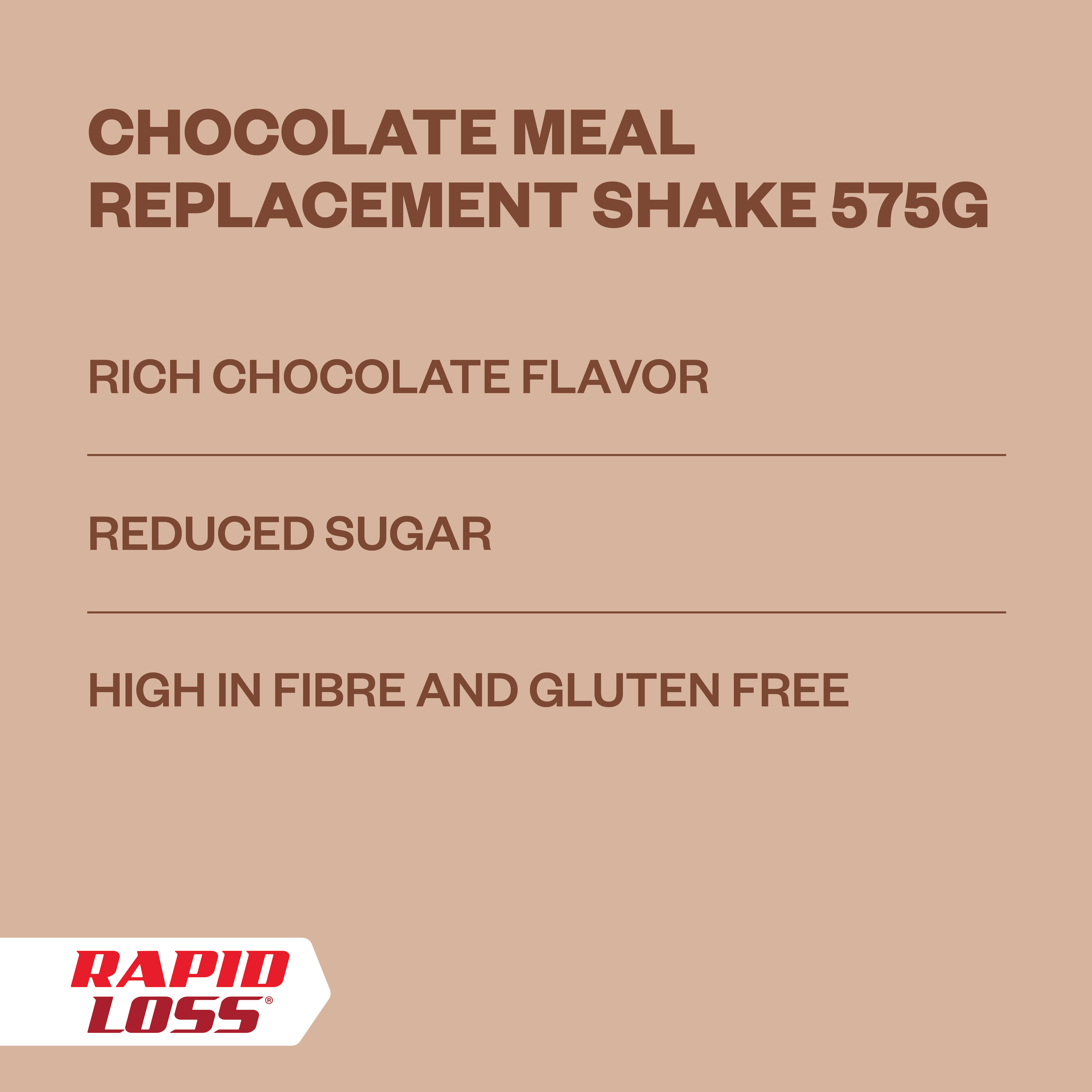 Rapid Loss Meal Replacement Shake 575g