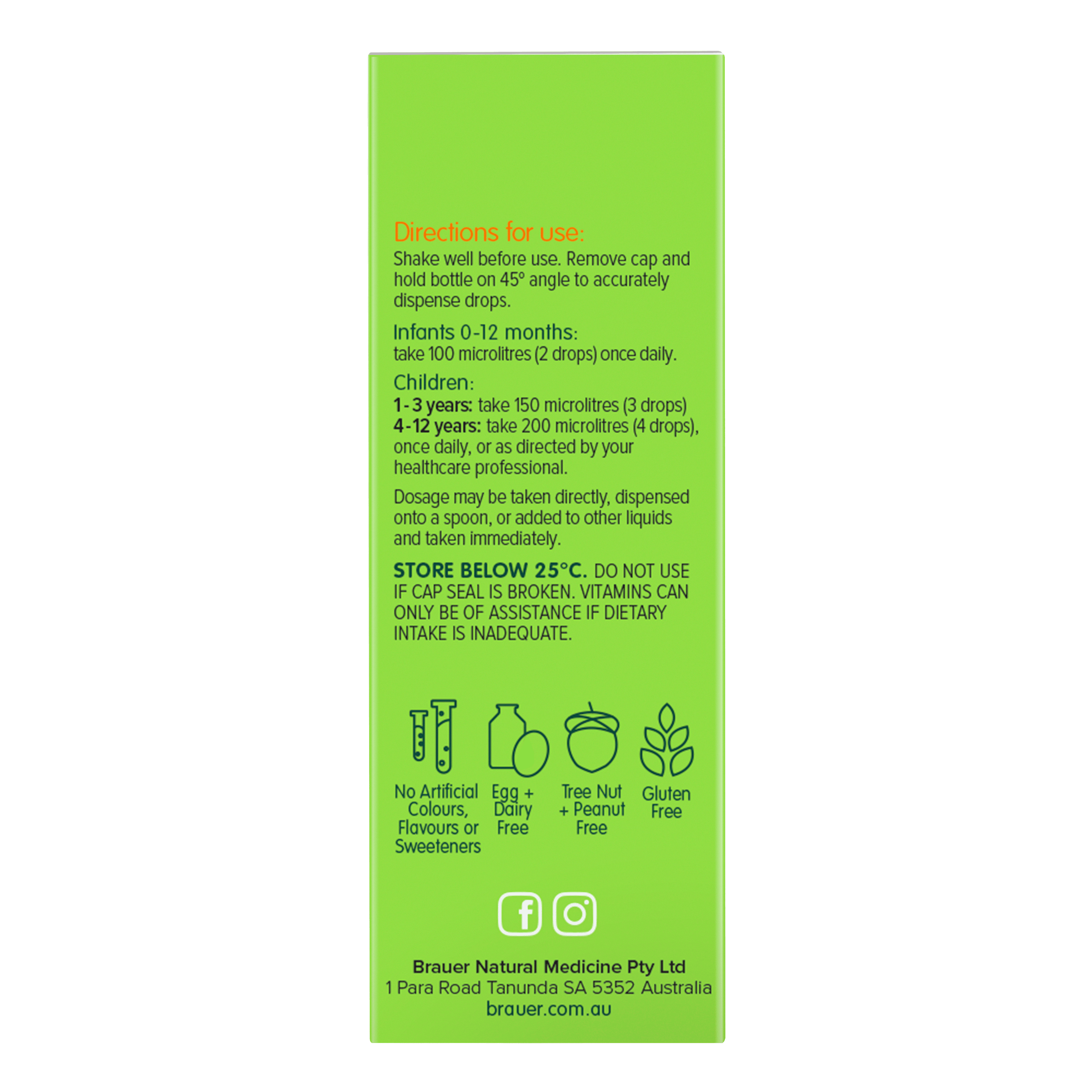 Brauer Baby & Kids D3+K2 MK-7 Drops 10mL - Image 4