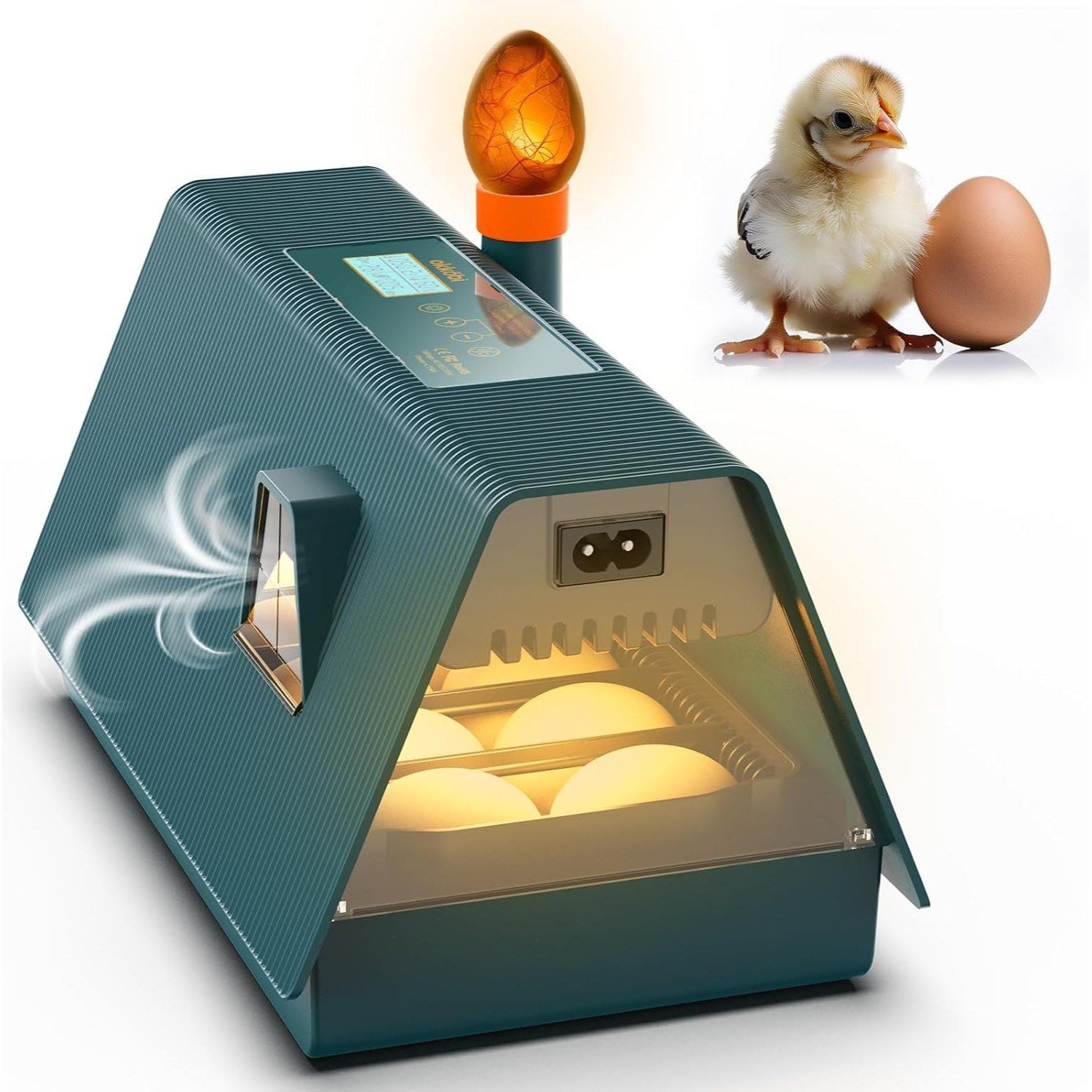 TEMU Incubator For Hatching Eggs, Automatic Turner And Humidity Control, Integrated 10 Eggs, Ideal For All Ages