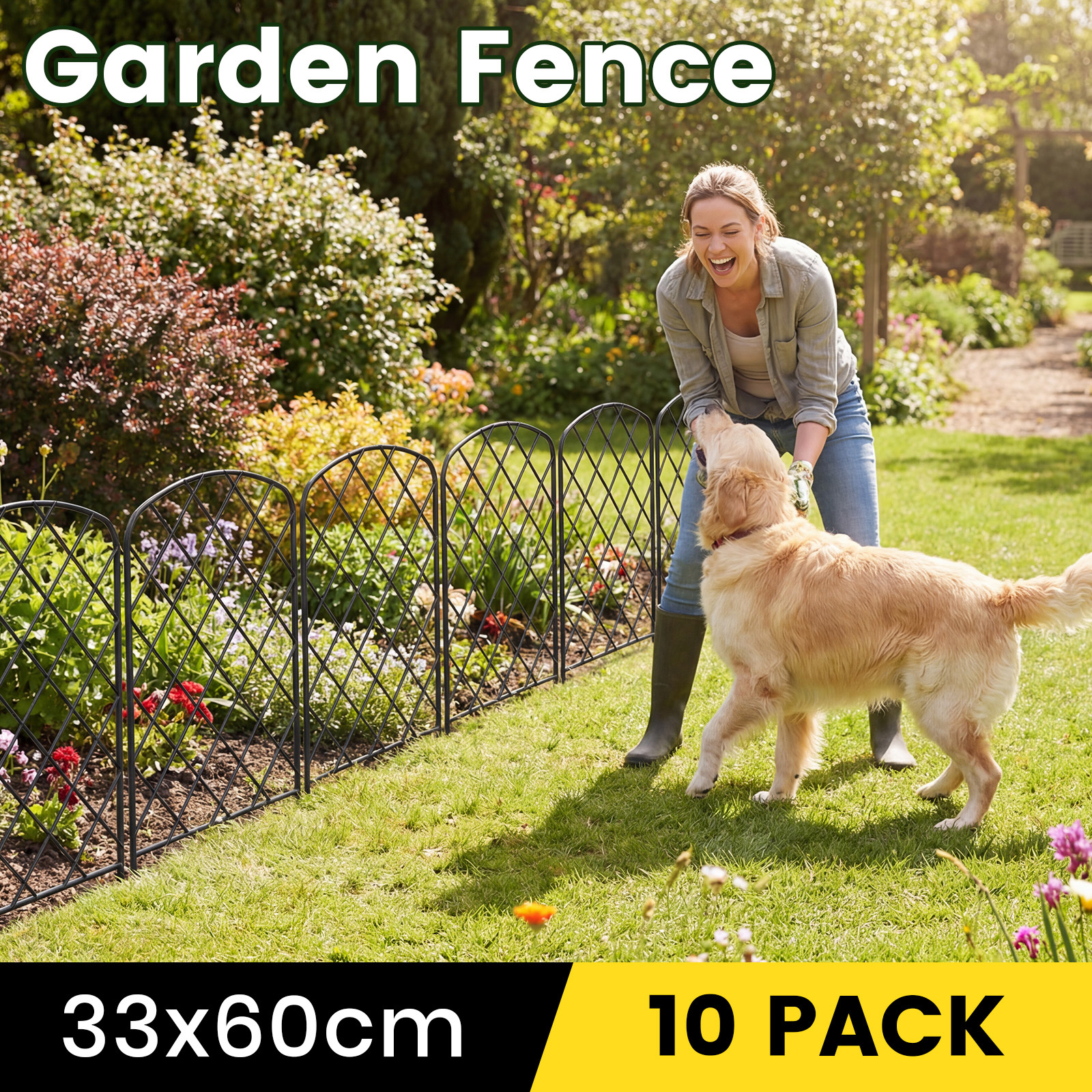 temporary fencing sold on Temu Australia