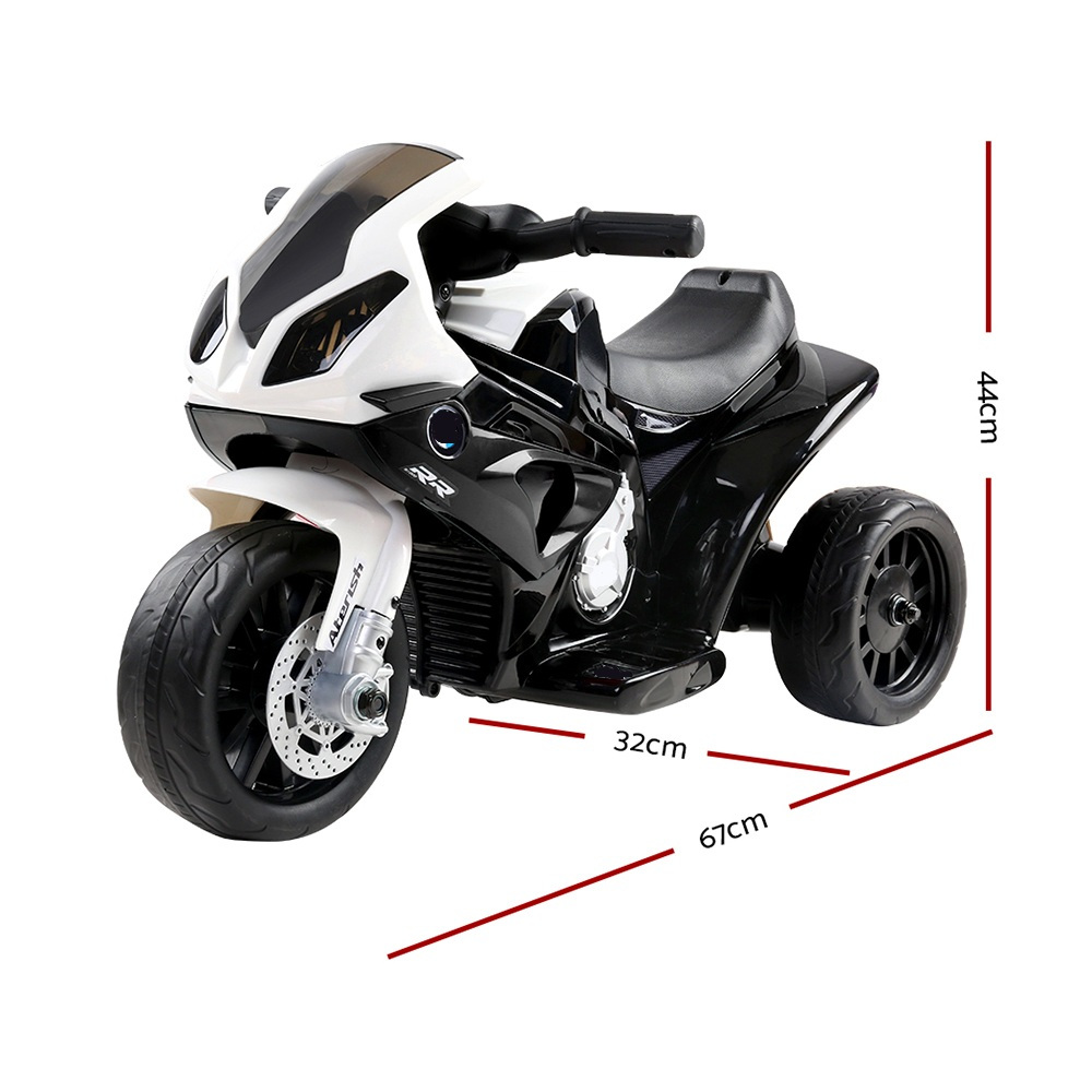 TEMU Kids Electric Ride On Car Motorcycle Motorbike Black