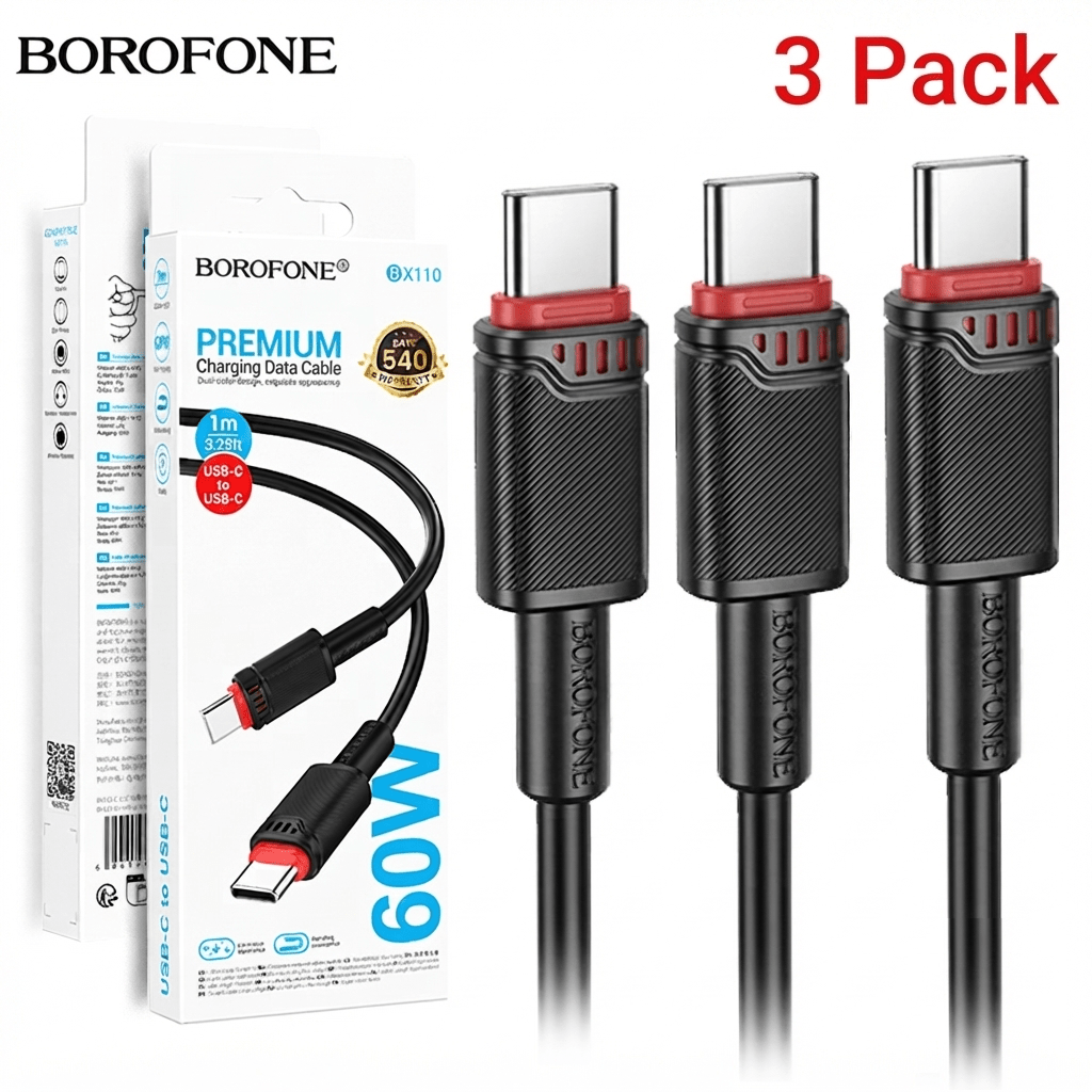 TEMU [3 Pack] 60w 1m Super Fast Charging, Support Pd, Data Transmission, High Power Charging Type C To Type C Interface Data Cable, Suitable For ,